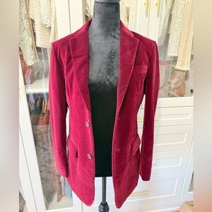 Boys festive velvet blazer